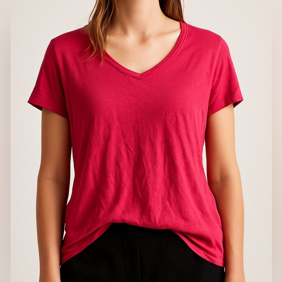 Joe Fresh Soft Essential Slub Tee Pink - Picture 1 of 7